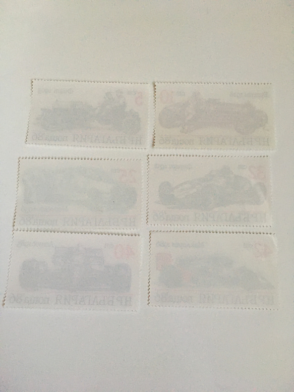 ブルガリア  レーシングカーの切手6枚セット 未使用 2枚目の画像