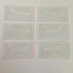 ブルガリア  旅客機の切手6枚セット 未使用 2枚目の画像
