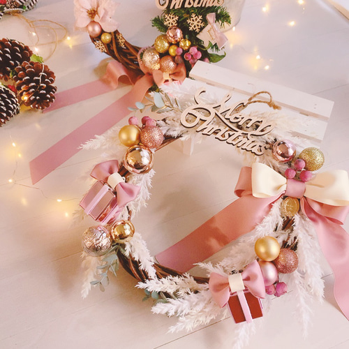 リース クリスマスリース 玄関リース 可愛い おしゃれ インテリア  