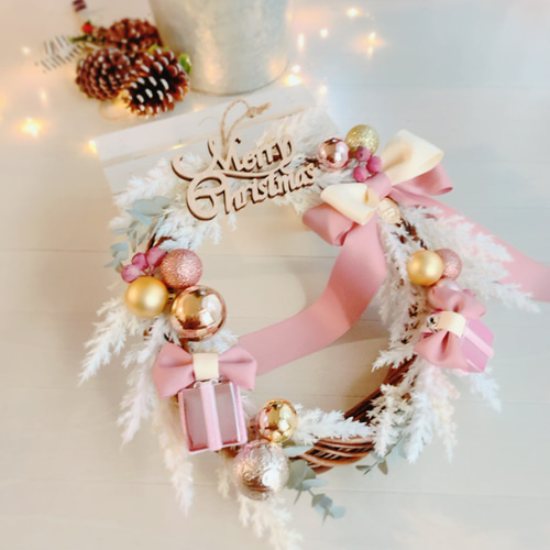 リース クリスマスリース 玄関リース 可愛い おしゃれ インテリア