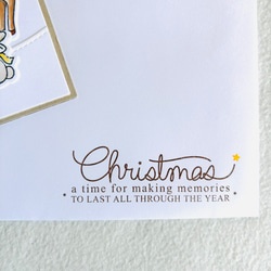 優しさあふれる❤︎動物たちのクリスマスカード 8枚目の画像