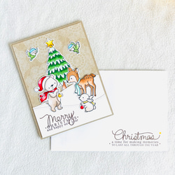 優しさあふれる❤︎動物たちのクリスマスカード 7枚目の画像