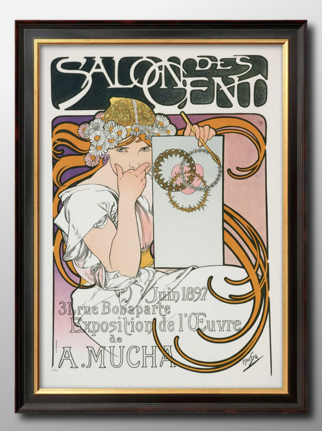 メモル様専用Alphonse Mucha ミュシャ 四季の版画 限定版 1950