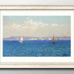 水彩画原画 夕日とヨット ＃651 絵画 syoumei 通販 18796755｜Creema