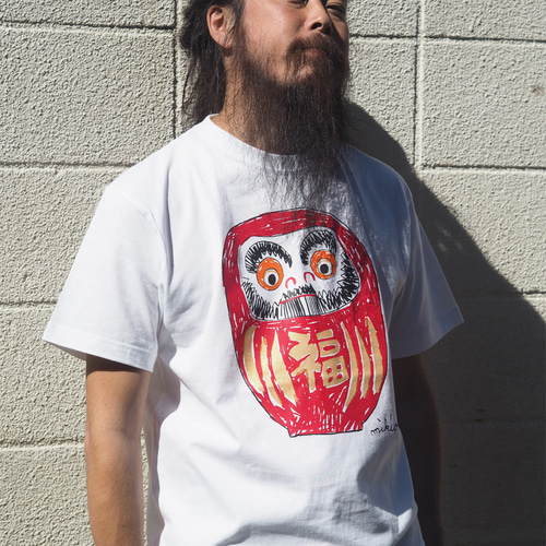 だるま 大人用Tシャツ Red S M L XL 2XL 3XL☆お正月 ☆新年 ☆年越し