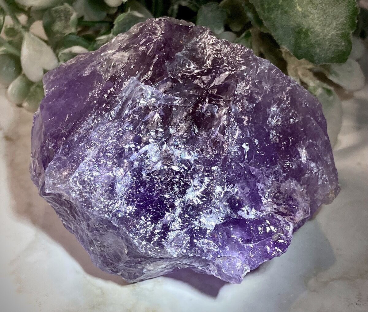レインボー✨　かち割り アメジスト　ラフストーン　原石
