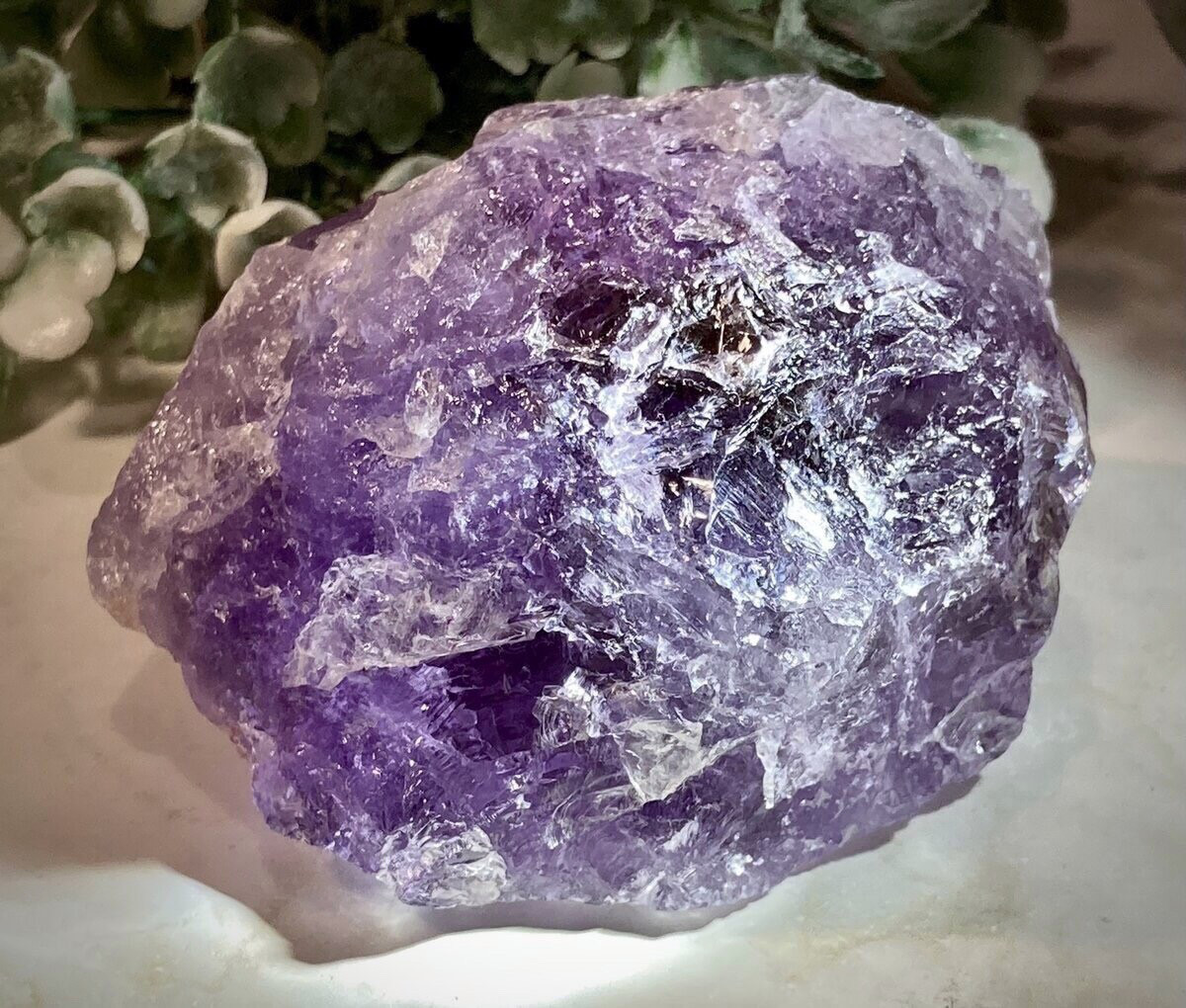 レインボー✨　かち割り アメジスト　ラフストーン　原石