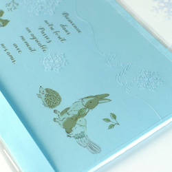 冬限定・数量限定【ステンシルシート：冬風景】 クリスマスカードに 雪の結晶 メリークリスマス メッセージカードや封筒にも 17枚目の画像