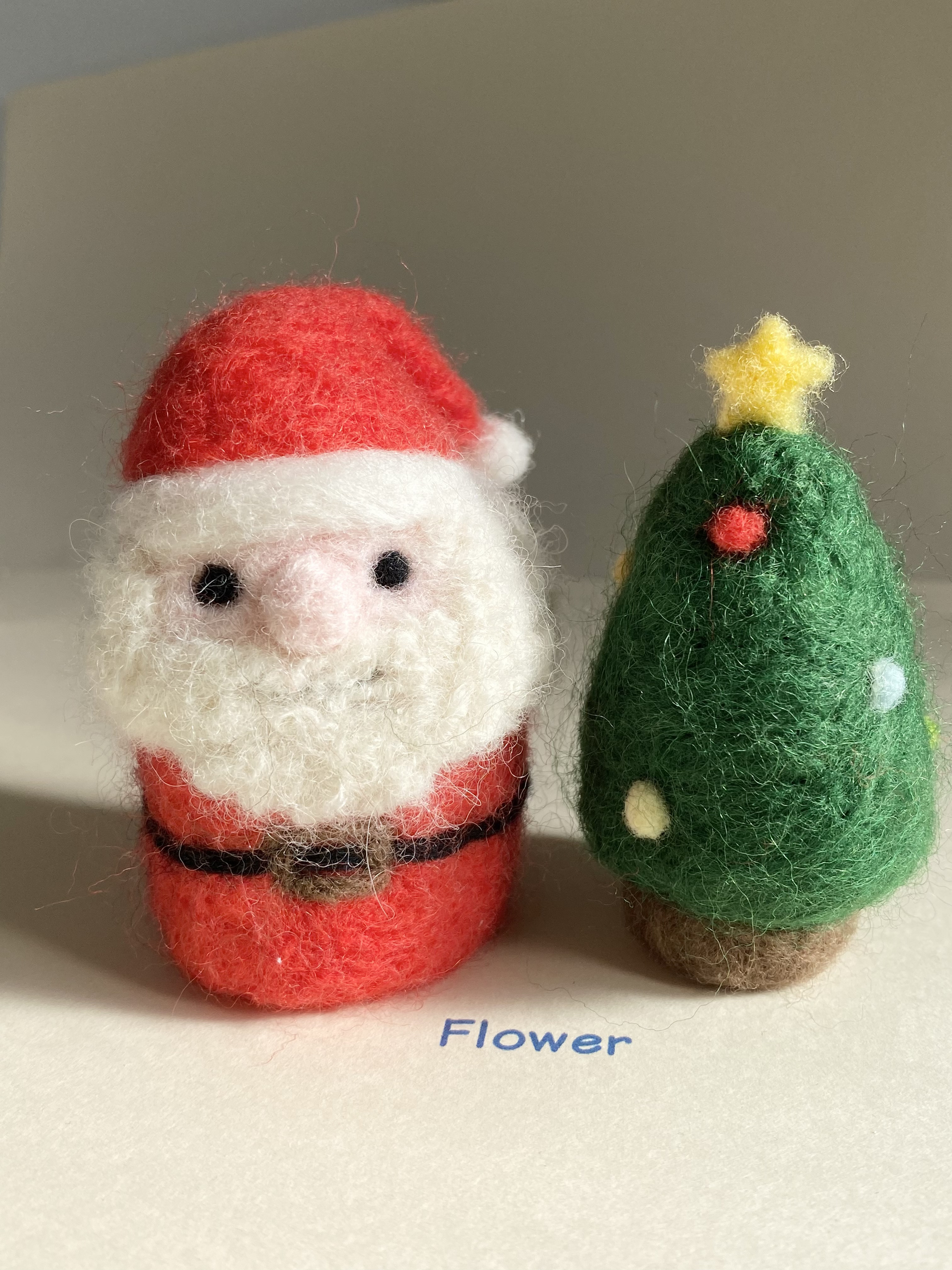 Christmas　羊毛フェルト　3種