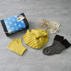 [福袋]溫暖溫暖的3件套裝（包括包裝盒）/顏色選擇/愛知縣製造的針織品 第3張的照片