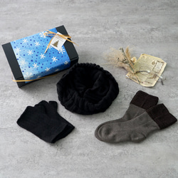 [福袋]溫暖溫暖的3件套裝（包括包裝盒）/顏色選擇/愛知縣製造的針織品 第2張的照片