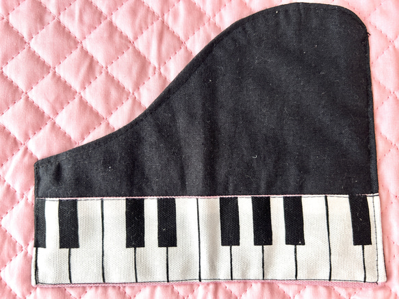 ピアノのレッスンバッグ　ピンク　キルティング　レッスンバッグ　女の子 6枚目の画像