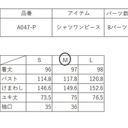 型紙　ドルマンスリーブワンピース　A047-P    レディース 11枚目の画像