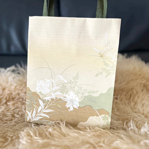 カラフルな手漉き和紙仕立てトートバッグ 東京和紙-東京産の原料と水と職人で作る、まさにmade in Tokyo Washi