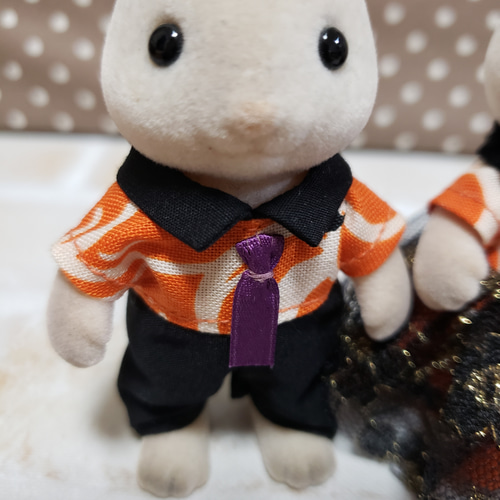 ハンドメイド シルバニアファミリーペア大人服 デートコーデ