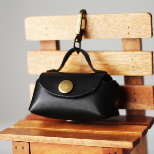 本革 ミニお散歩ポーチ 携帯ゴミ袋バッグ 犬 マナー袋 ロール