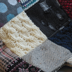 ほっこりウールのトートバック　手織り　手紬　手編み 5枚目の画像
