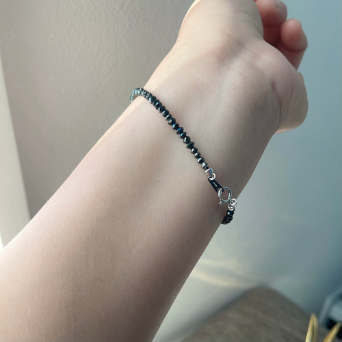 天然 ブラックダイヤモンド ブレスレット ※k18 No183 ブレスレット