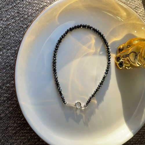 天然 ブラックダイヤモンド ブレスレット ※k18 No183 ブレスレット