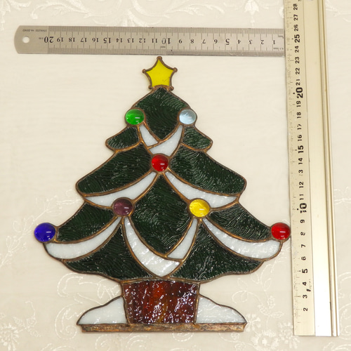 ステンドグラス☆クリスマスツリーの置物 ステンドグラス☆クリスマスツリーの置物 その他インテリア雑貨