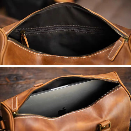 ヴィンテージボストンバッグ 旅行かばん A4対応 手持げバッグ 本革牛革