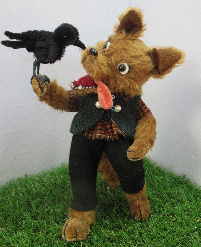 ぬい撮り用　オオカミとカラス