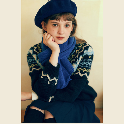 のの！vintage  ノルディックセーター ネイビー ノルディックニット 70s～ ノルウェー製 NORLENDER ノルディック ニットカーディガン