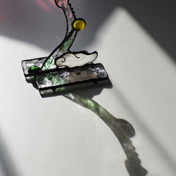 干支シリーズ「辰」ステンドグラス、龍、昇龍、宝珠、置物、ガラス 7枚目の画像