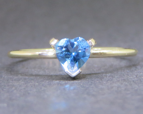 ブルートパーズ K10 リング ハートカット 指輪・リング ENERGEIA 通販