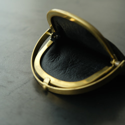 零皮夾&lt;Ezo 鹿皮革#黑色&gt; 第5張的照片