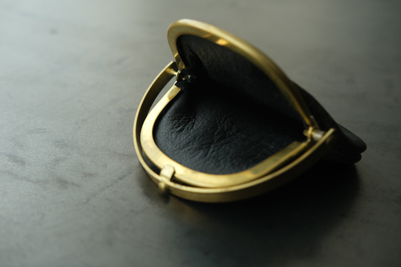 零皮夾&lt;Ezo 鹿皮革#黑色&gt; 第5張的照片