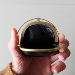 零皮夾&lt;Ezo 鹿皮革#黑色&gt; 第9張的照片