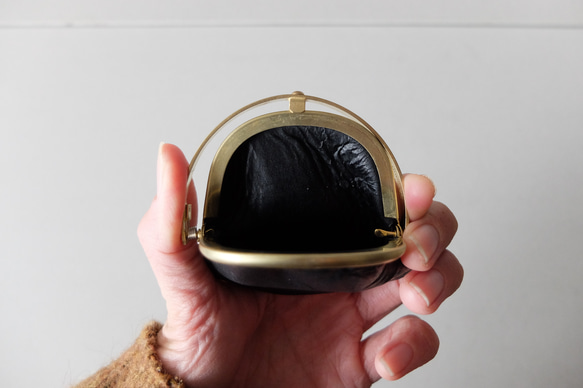 零皮夾&lt;Ezo 鹿皮革#黑色&gt; 第9張的照片