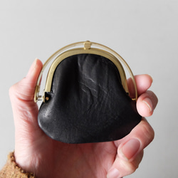 零皮夾&lt;Ezo 鹿皮革#黑色&gt; 第8張的照片