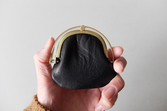 零皮夾&lt;Ezo 鹿皮革#黑色&gt; 第8張的照片