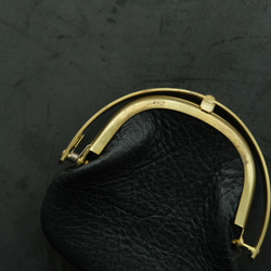 零皮夾&lt;Ezo 鹿皮革#黑色&gt; 第4張的照片