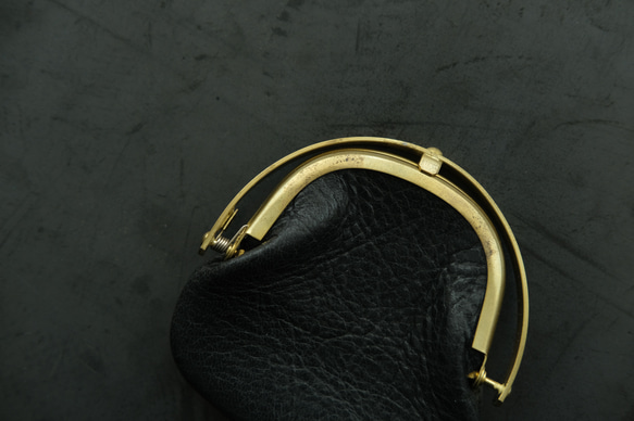 零皮夾&lt;Ezo 鹿皮革#黑色&gt; 第4張的照片