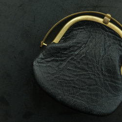 零皮夾&lt;Ezo 鹿皮革#黑色&gt; 第3張的照片