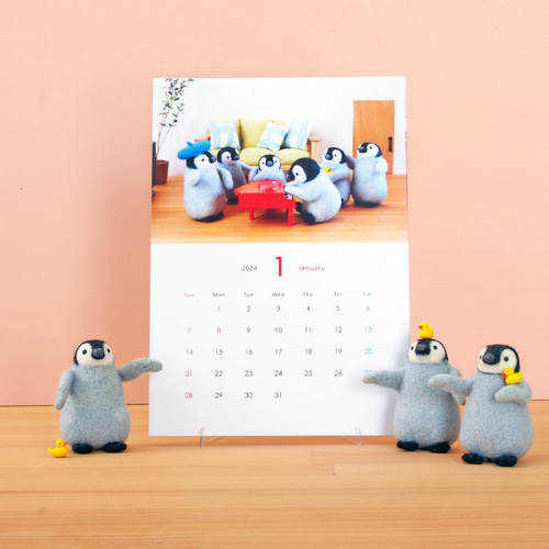 こぺんぎんカレンダー2024 / Three Little Penguins