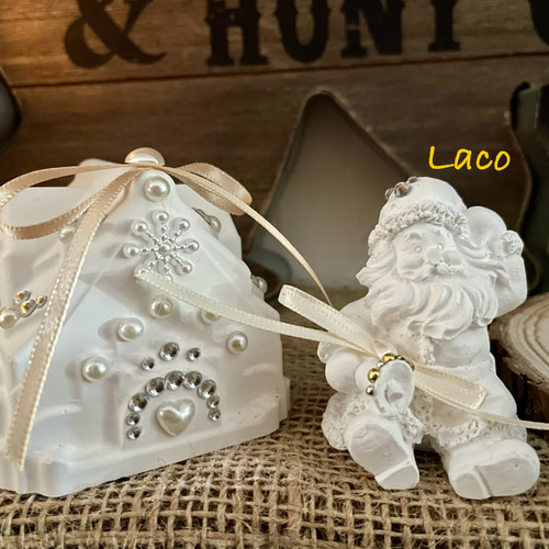 切り株（大） アロマストーン クリスマス お菓子の家 サンタクロース