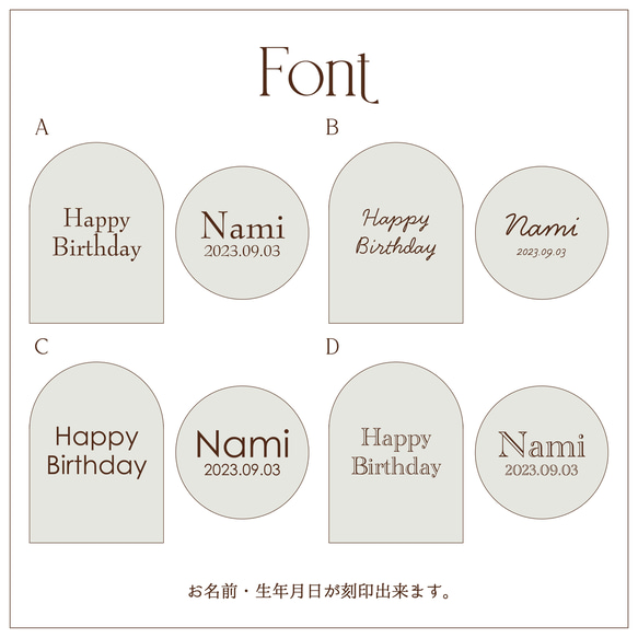 【名入れ無料！】木製おままごとアイスセット　┃　名入れあり　┃　誕生日　生年月日　木製　名入れ　ベビー出産祝い　 3枚目の画像