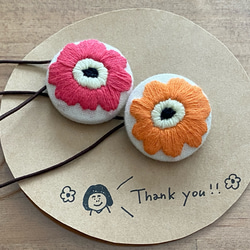 クリスマスリース3センチくるみボタンヘアゴム2点セット 1bcb7665594793eb4131a4ca936d95