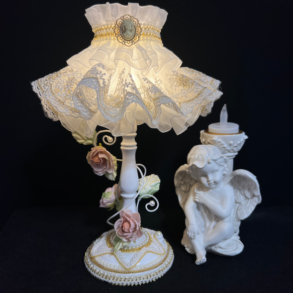 アンティーク　大理石　ランプベース　花台　間接照明 レトロで味のあるバンクランプ 間接照明｜おしゃれインテリア 照明通販