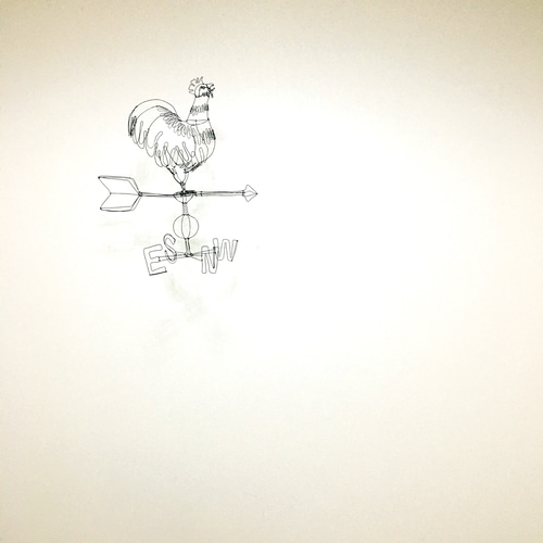 ワイヤーアート ワイヤークラフト 風見鶏 にわとり 立体・オブジェ  