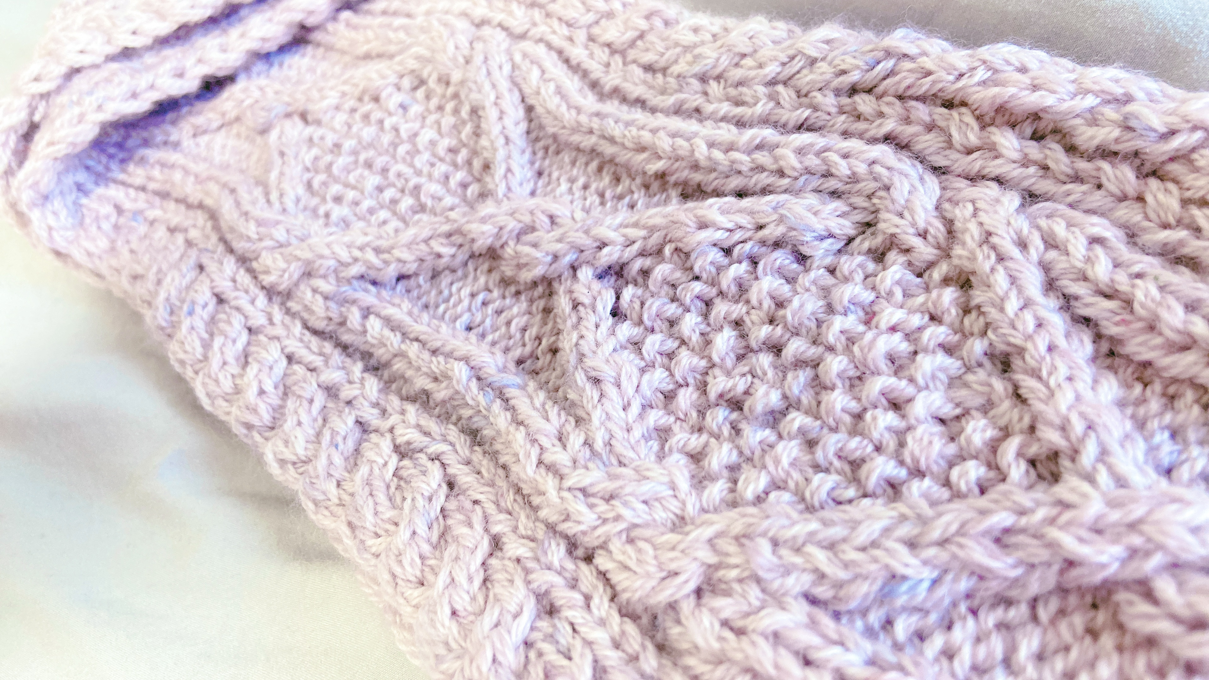 紫陽花色のマフラー