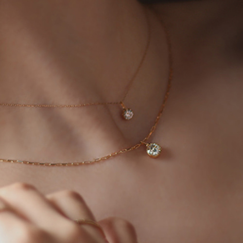18金 18K モアサナイト 一粒 ネックレス ペンダントトップ 18金 18K モアサナイト 一粒 ネックレス ペンダントトップ