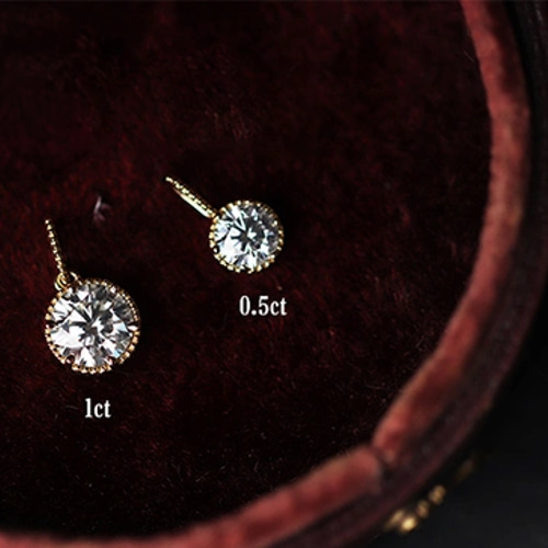 18金 18K モアサナイト 一粒 ネックレス ペンダントトップ 18金 18K モアサナイト 一粒 ネックレス ペンダントトップ