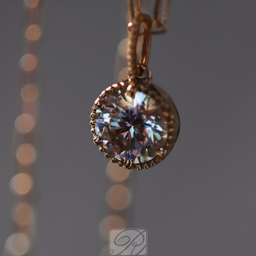 18金 18K モアサナイト 一粒 ネックレス ペンダントトップ 18金 18K モアサナイト 一粒 ネックレス ペンダントトップ