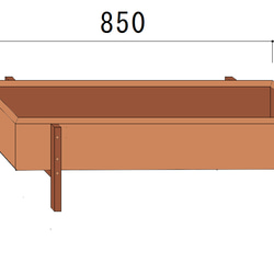 プランタースタンド ＰＬＡＮＴＥＲ　ＳＴＡＮＤ（RECTANGLE）カスタム商品 2枚目の画像