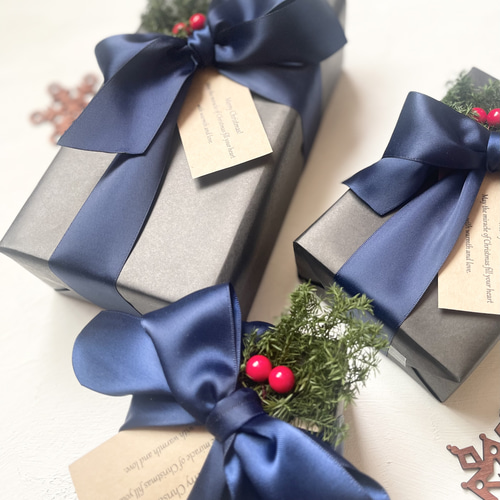 ﾟ｡:.*ᴍᴇʀʀʏ ᴄʜʀɪsᴛᴍᴀs*・ﾟ｡:.*クリスマスラッピングネイビーor